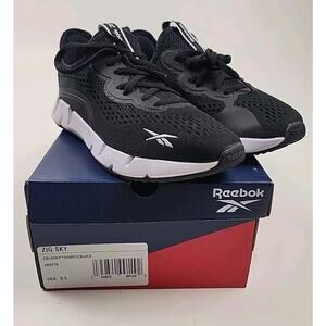 Reebok Women's Zig Sky Sneakers, Black/White H02270 Ortholite New In Box Sz 8.5